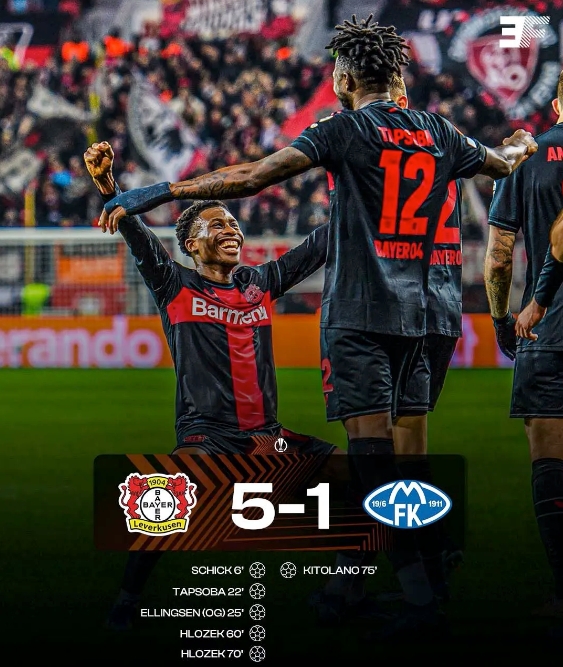 勒沃庫(kù)森全勝晉級(jí)！歐聯(lián)杯16強(qiáng)門(mén)票已拿下